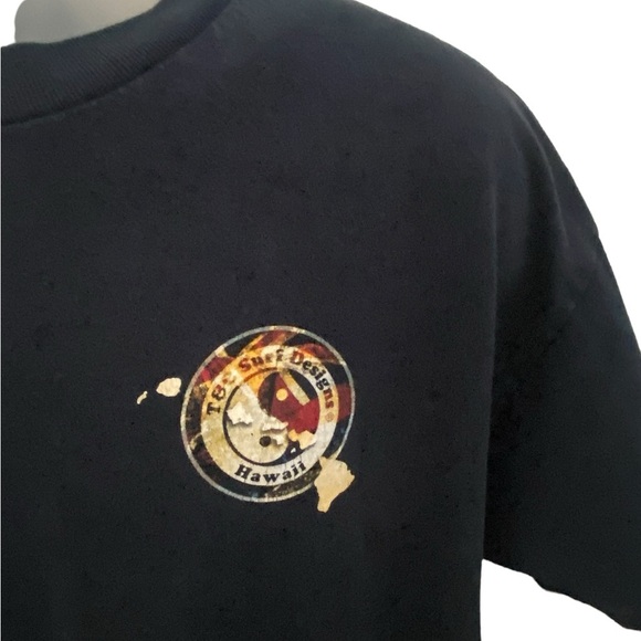 T&C Surf Hawaiian Waves Tee Shirt Men L Large - Picture 3 of 6